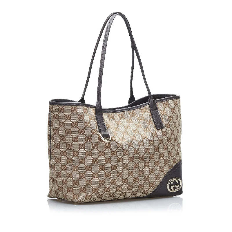 Gucci New Britt Brown GG Canvas