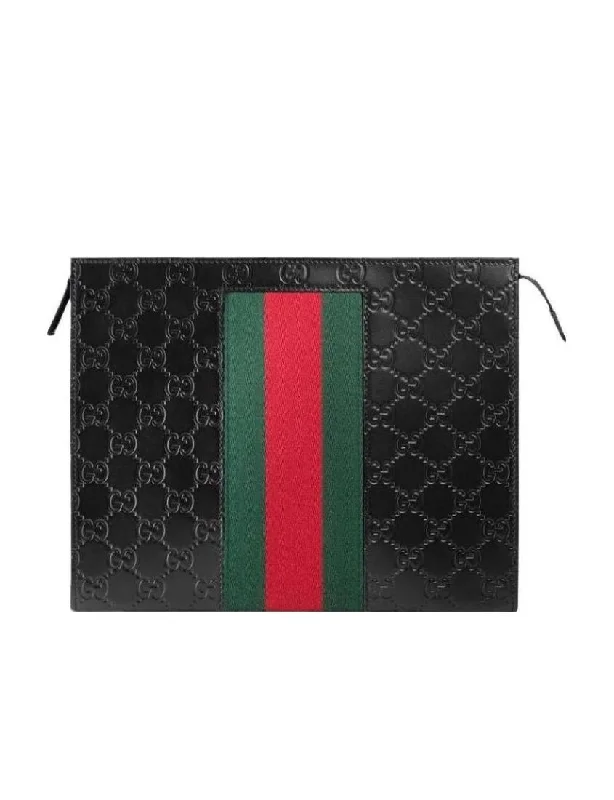 Gucci Logo print clutch bag