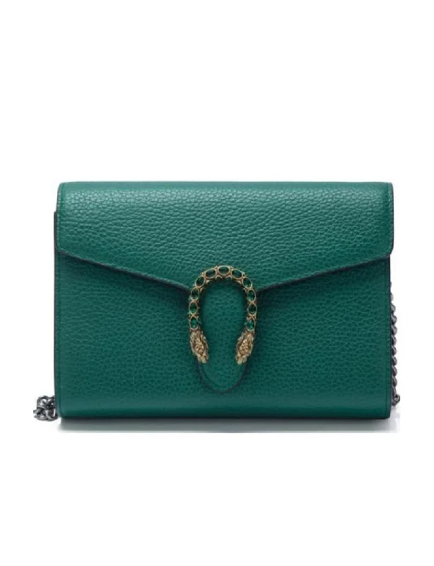 Gucci Dionysus Collection Leather Mini Chain Bag