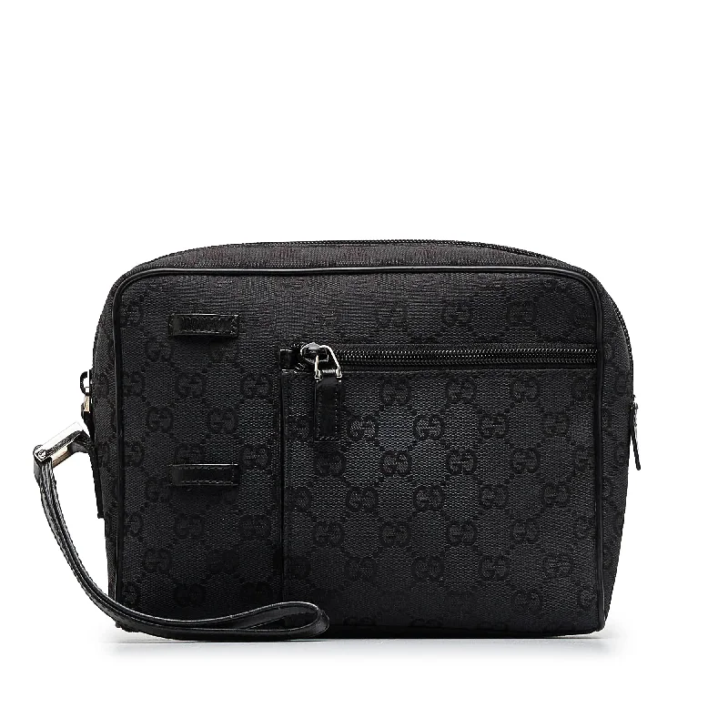 Gucci Clutch Black GG Canvas