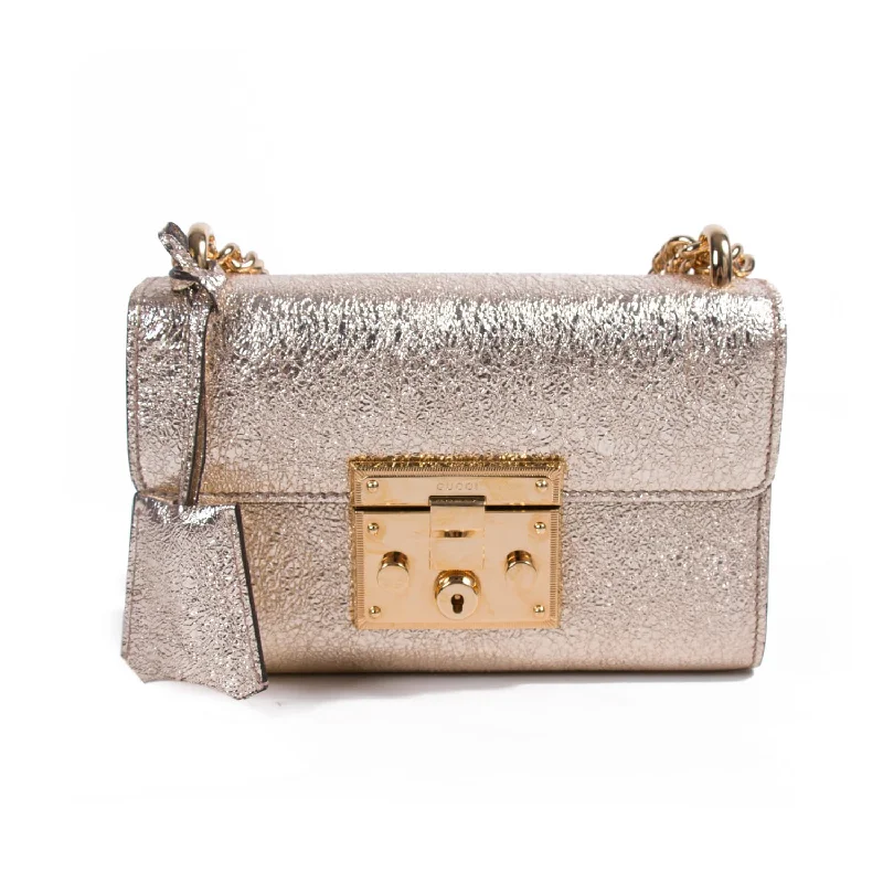 Gucci Metallic Padlock Shoulder Bag