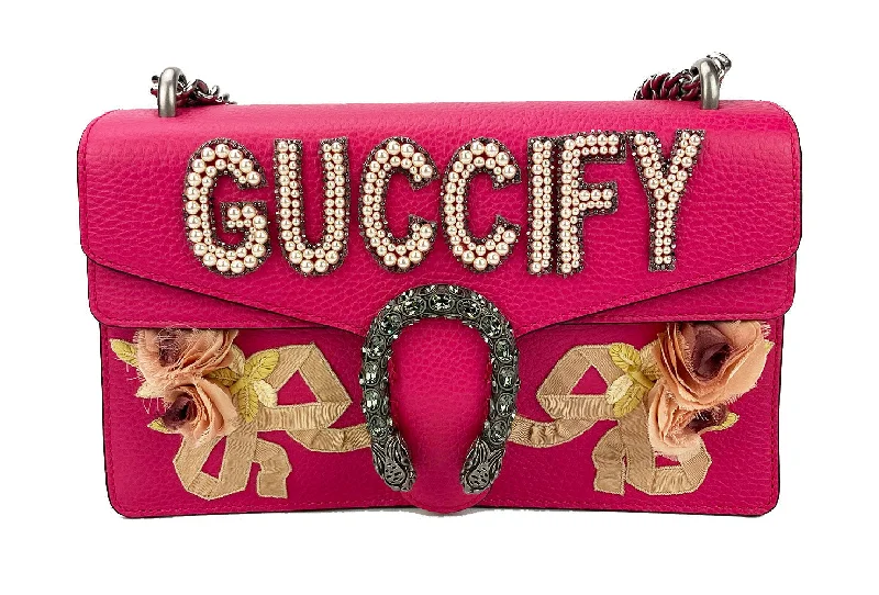 Gucci Dionysus Pink Guccify Small Shoulder Bag NWOT