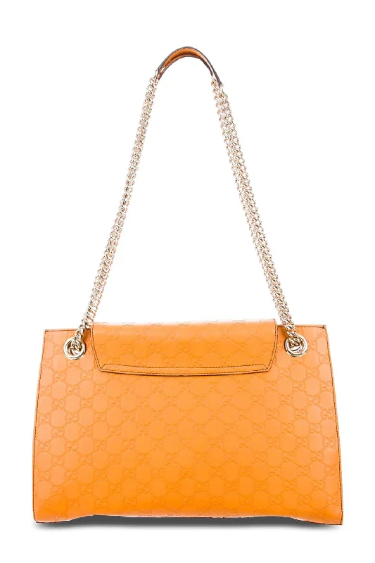 Guccissima Large Emily Chain Shoulder Bag Amber