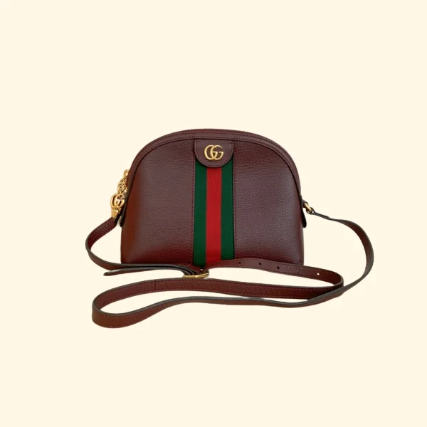 Gucci Burgundy Ophidia Shoulder Bag