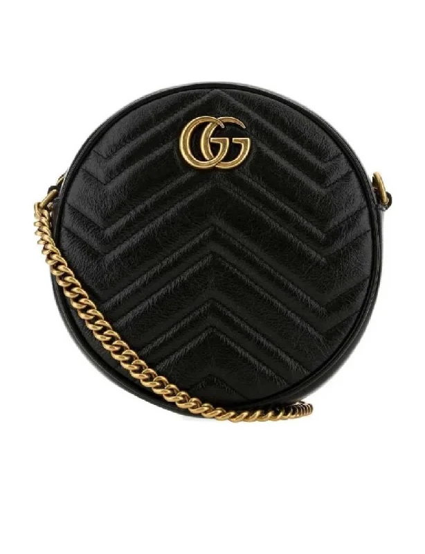 Gucci GG Marmont Series Round Mini Shoulder Bag