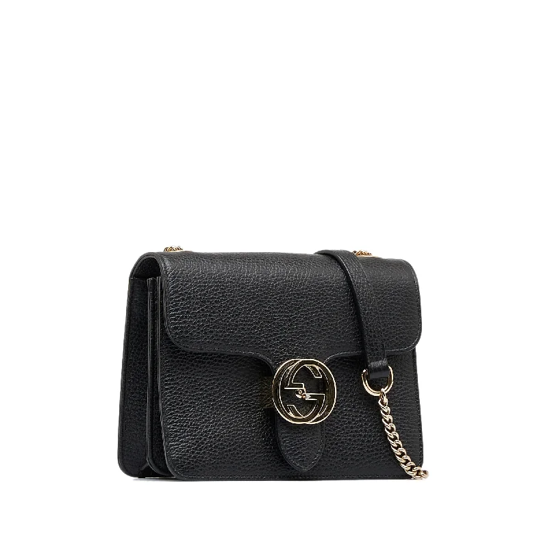 Gucci Interlocking G Small Black Leather