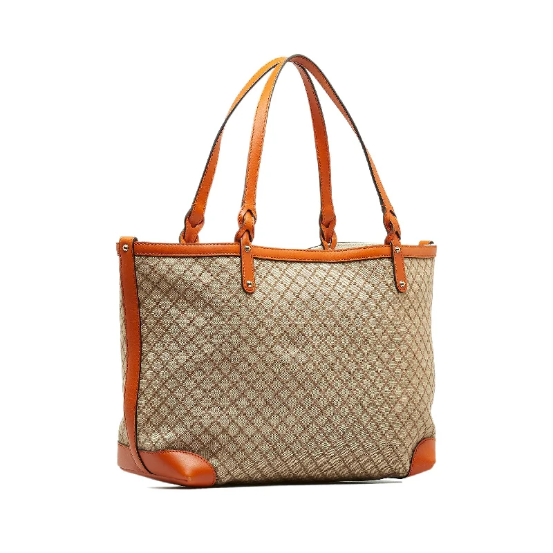 Tan Gucci Diamante Craft Tote