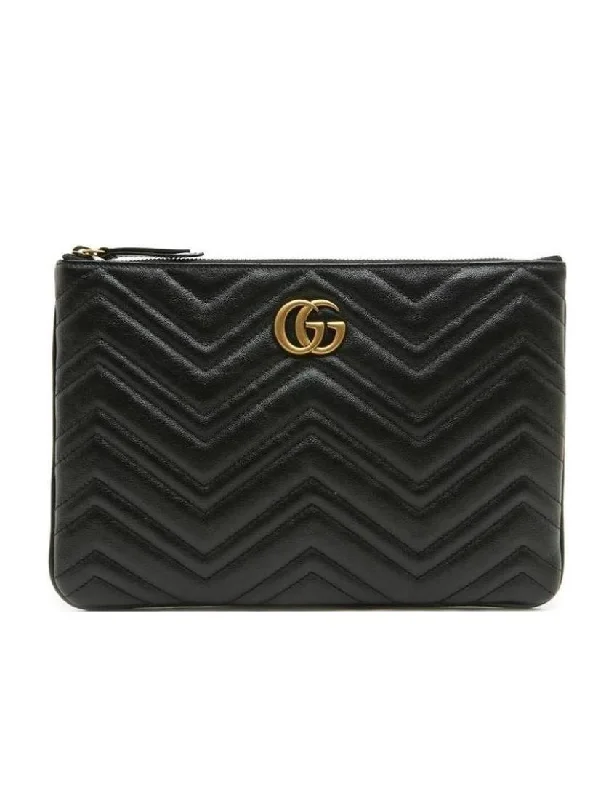 Gucci GG Marmont Quilted Clutch Bag