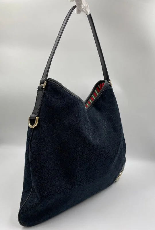 Gucci Vintage Canvas Hobo Tote