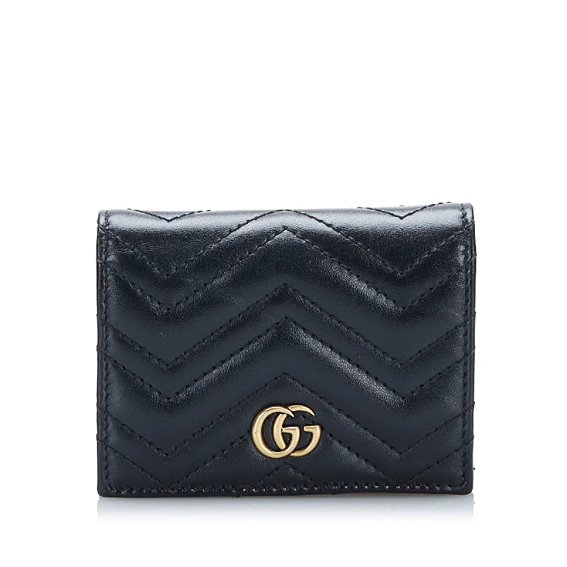 Gucci GG Marmont Matelasse Compact Wallet Small Wallets