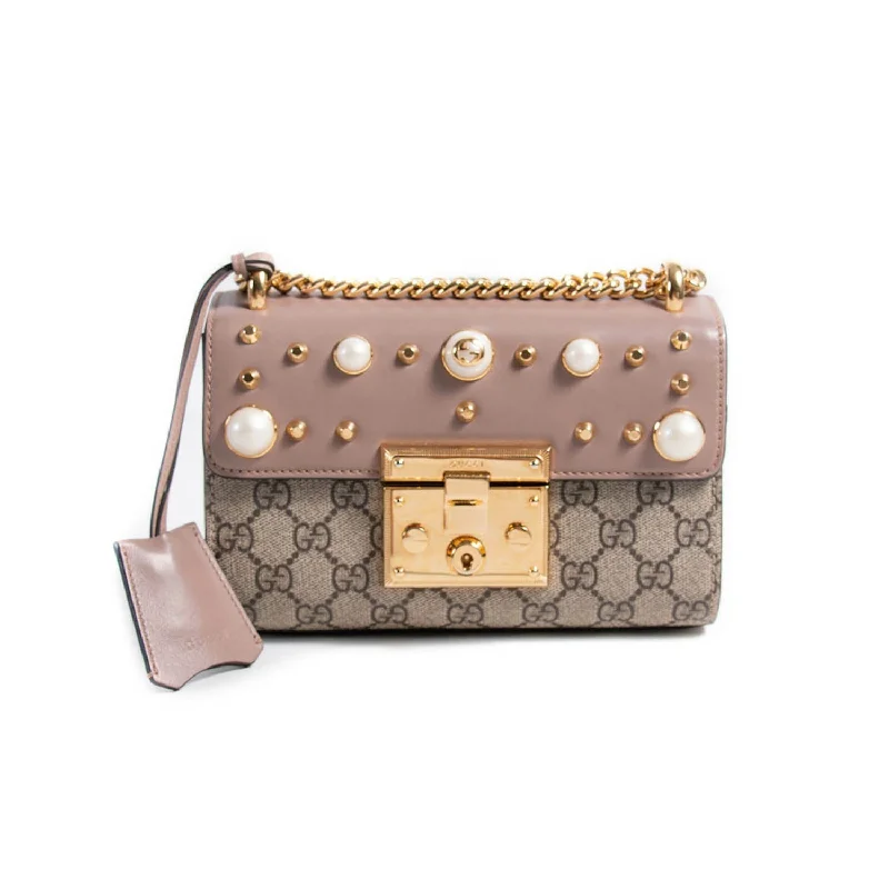 Gucci Studded Padlock Shoulder Bag