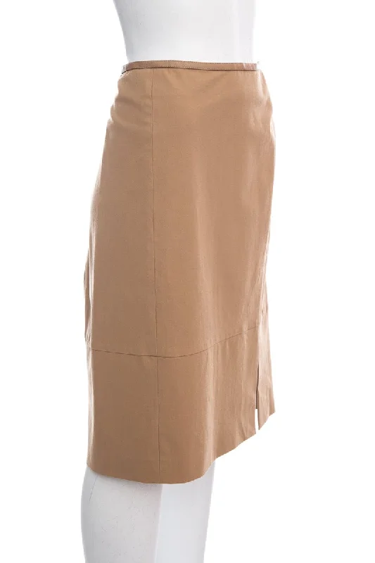 Gucci Beige Skirt SZ 46 NWT