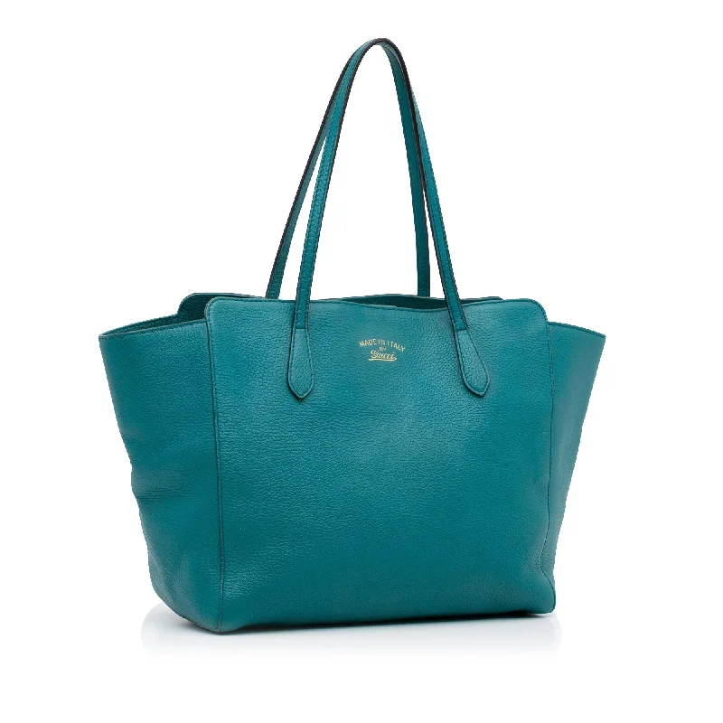 Blue Gucci Medium Swing Tote