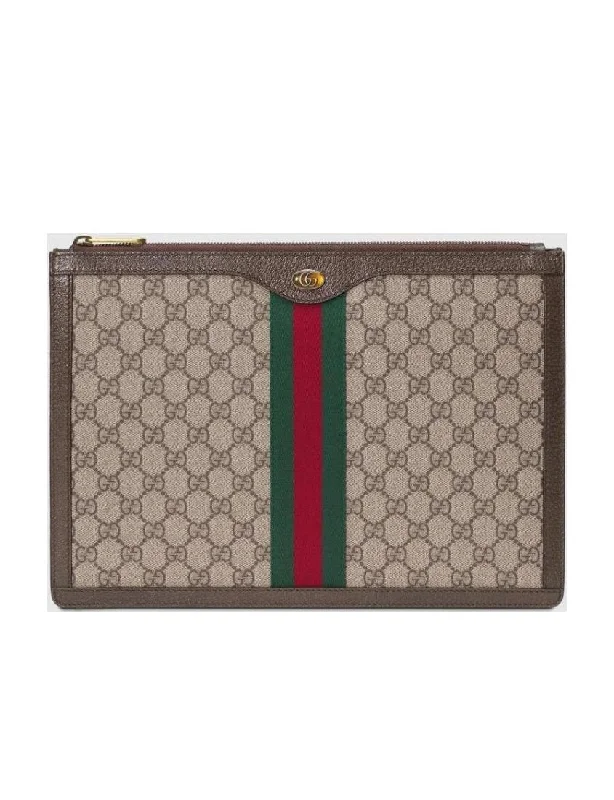 Gucci Premium synthetic canvas document bag