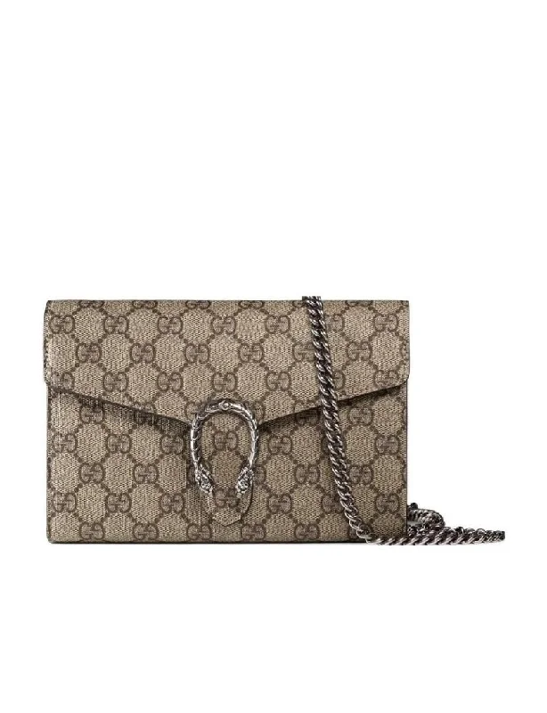 Gucci Dionysus Collection GG Supreme Canvas Chain Bag