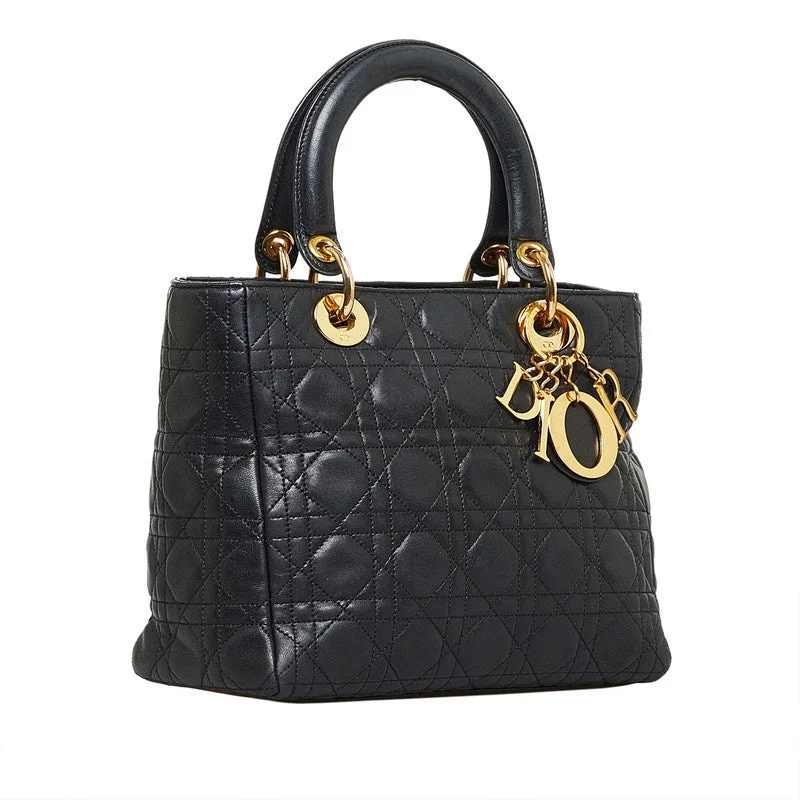 Medium Cannage Leather Lady Dior