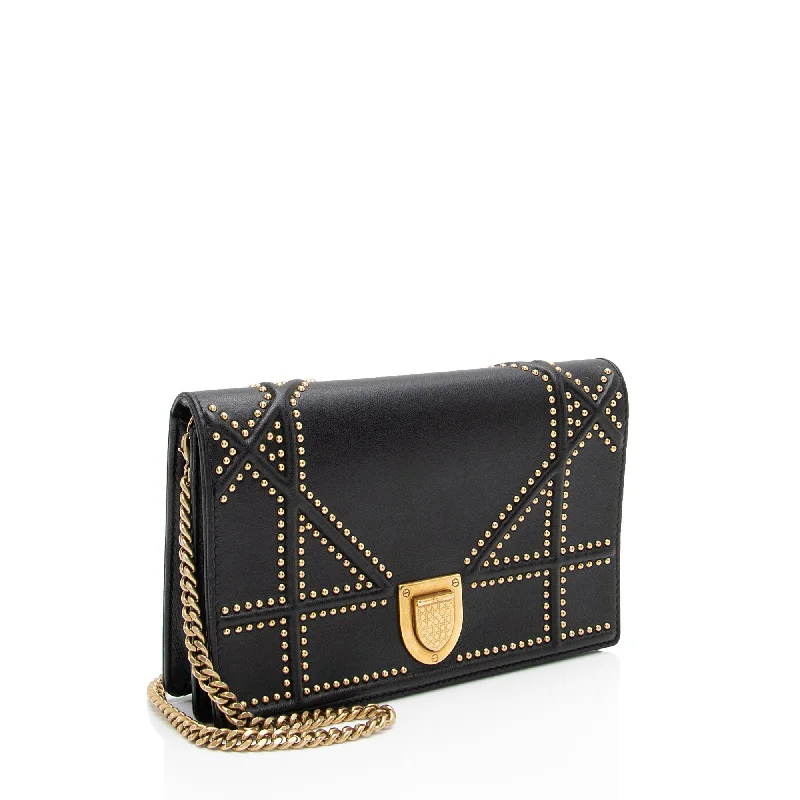 Dior Studded Calfskin Diorama Wallet on Chain Bag (c4jLp0)