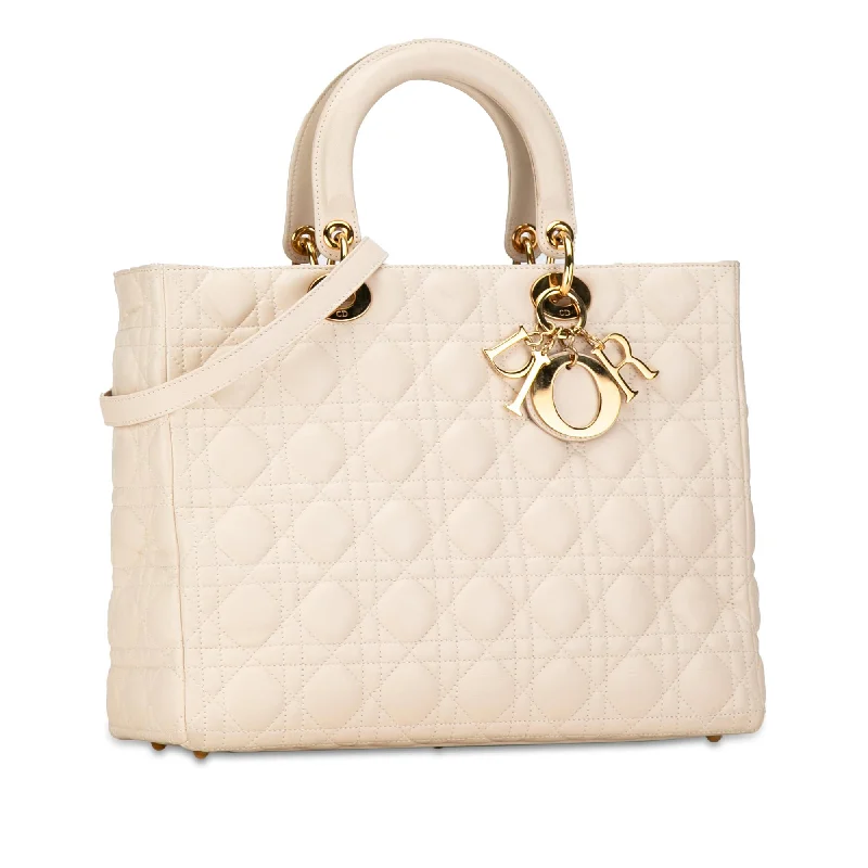 Dior Large Lambskin Cannage Lady Dior (Taw0H5)