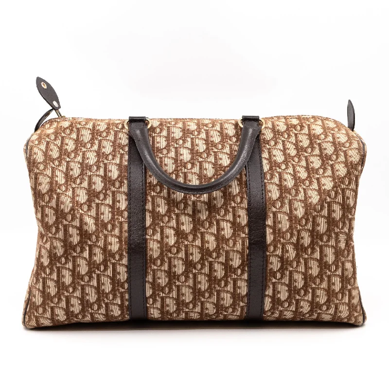 Trotter Duffle Bag Dior Oblique Brown