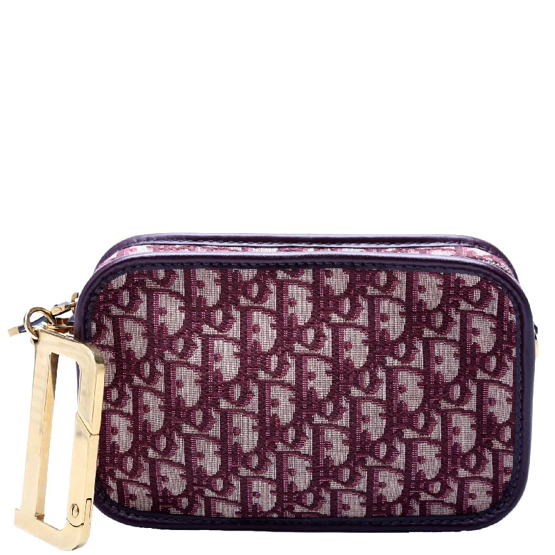 Oblique Diorquake Clutch Burgundy