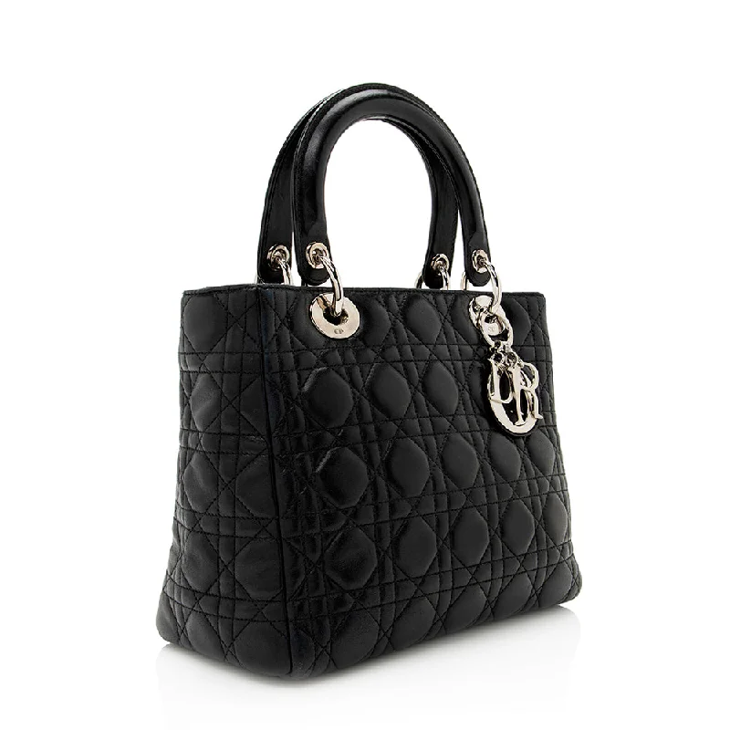 Dior Lambskin Lady Dior Medium Tote (20990)