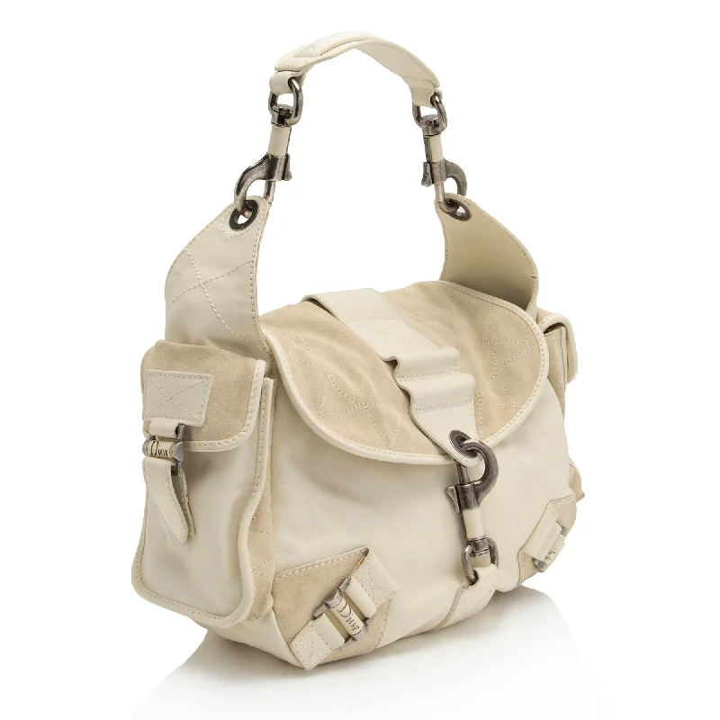 Dior Leather Suede Rebelle Shoulder Bag (E75STn)