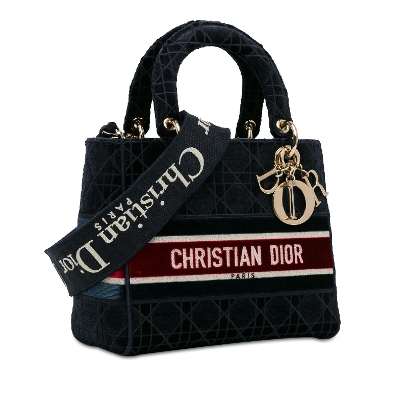 Dior Medium Velvet Cannage Lady D-Lite (Cz22FV)