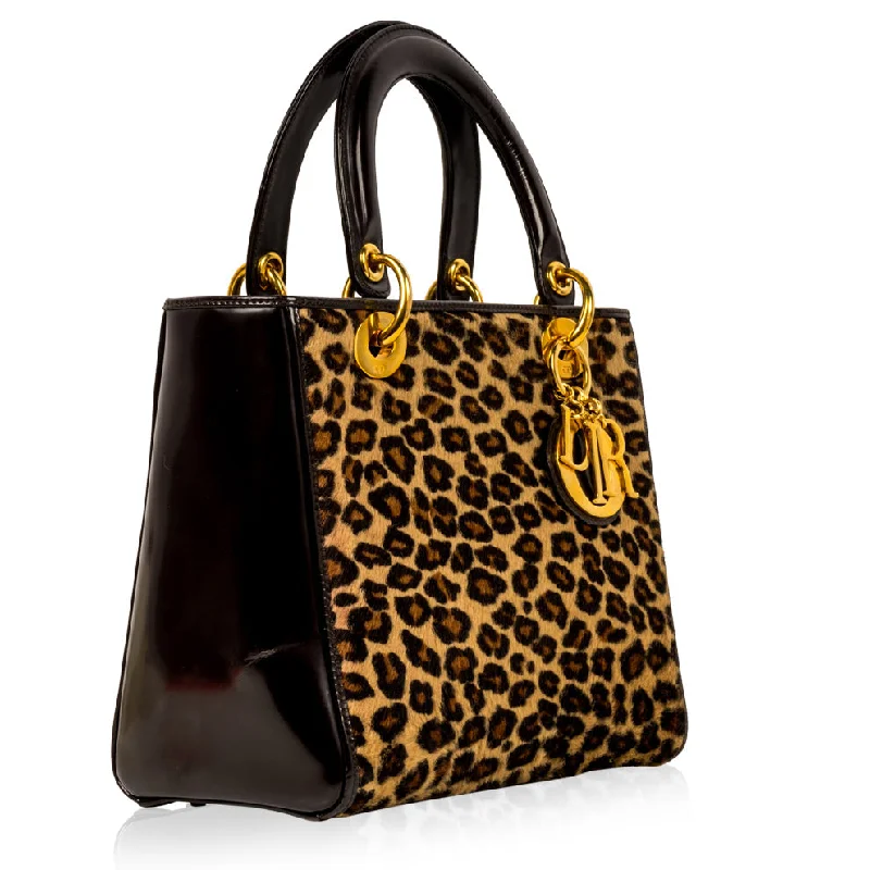 Lady Dior Medium - Leopard Fur