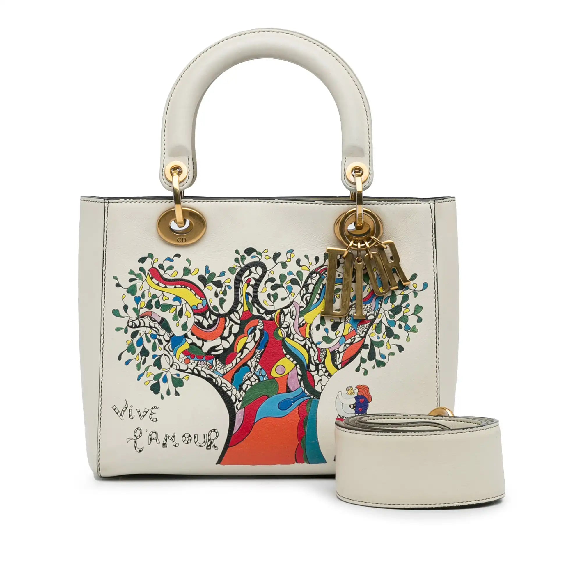 Dior x Niki de Saint Phalle Lady Dior Medium White