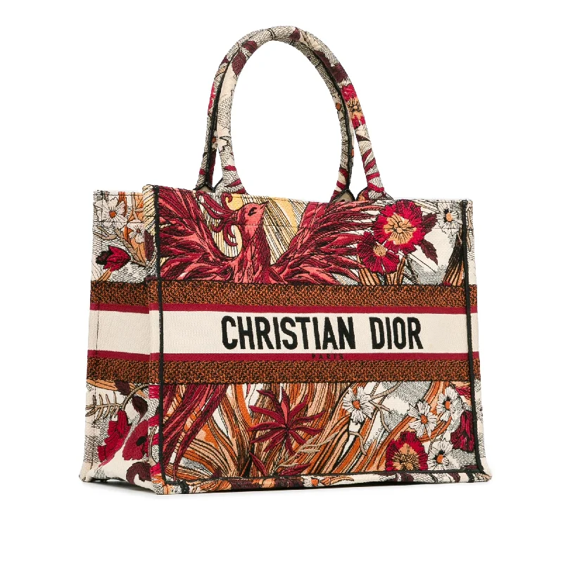 Dior Medium Embroidered Canvas Phoenix Book Tote (w6LiAS)