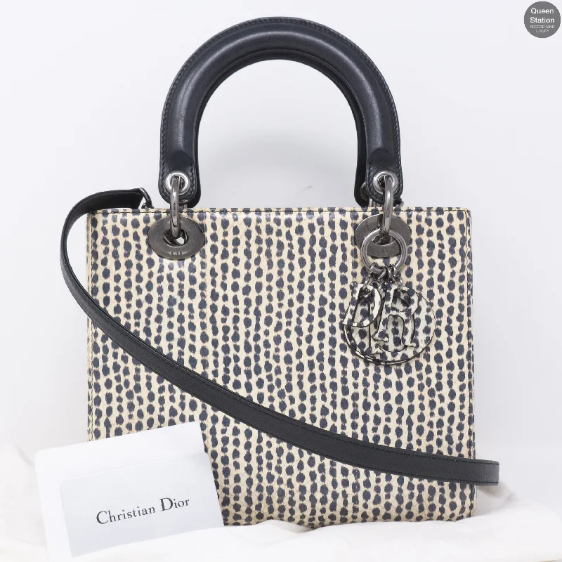 Lady Dior Medium Snakeskin Leather