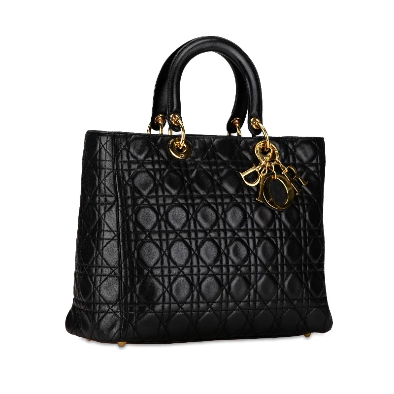 Dior Large Lambskin Cannage Lady Dior (sQptKF)