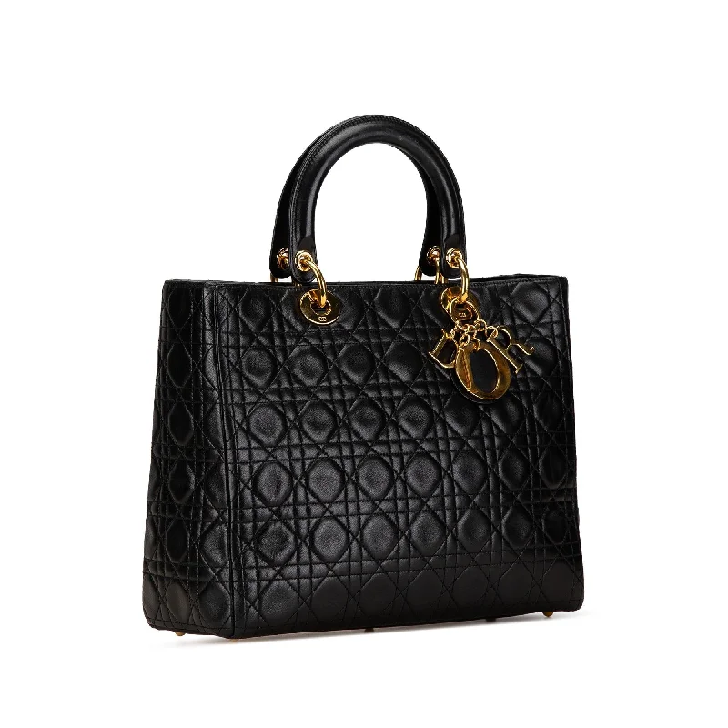 Dior Large Lambskin Cannage Lady Dior (04vEqj)