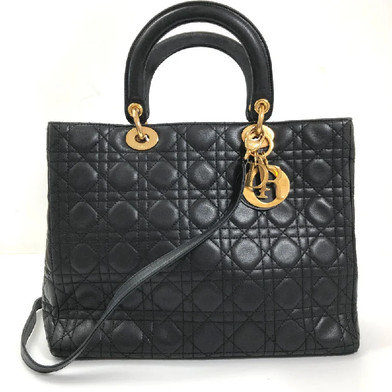 Large Cannage Leather Lady Dior CAL44560