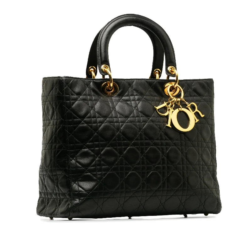 Dior Large Lambskin Cannage Lady Dior (1eYJTj)