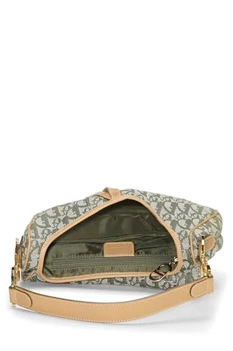 Dior,  Green Trotter Canvas Saddle Bag, Green