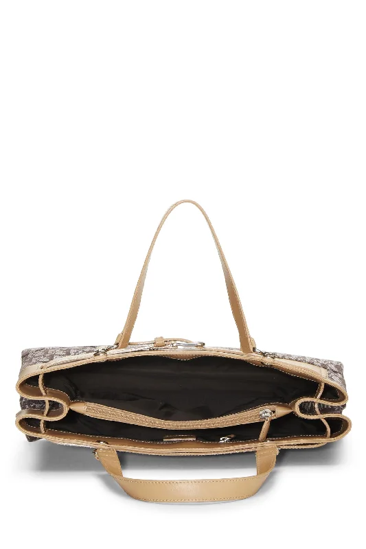 Dior,  Brown Trotter Canvas HandBag, Brown