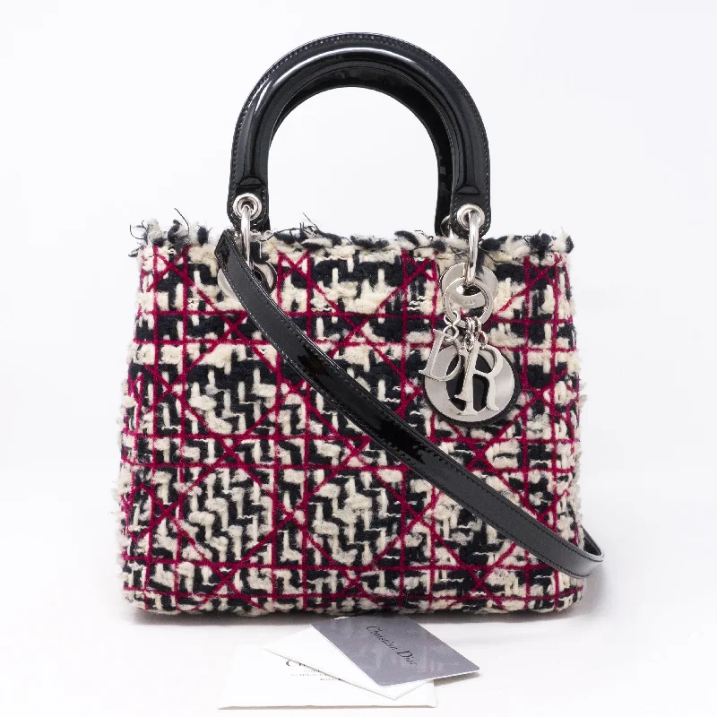 Lady Dior Medium Tweed & Leather