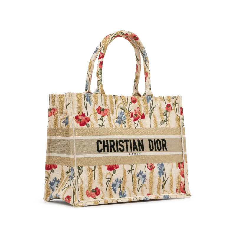 Dior Medium Embroidered Hibiscus Book Tote (zgBOJX)