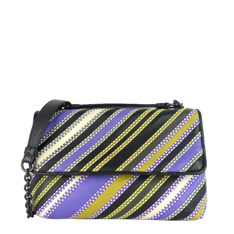 Olimpia Striped Leather Bag