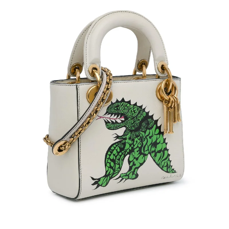 Dior Limited Edition Niki De Saint Phalle Mini Dragon Calfskin Lady Dior (cPVrsh)